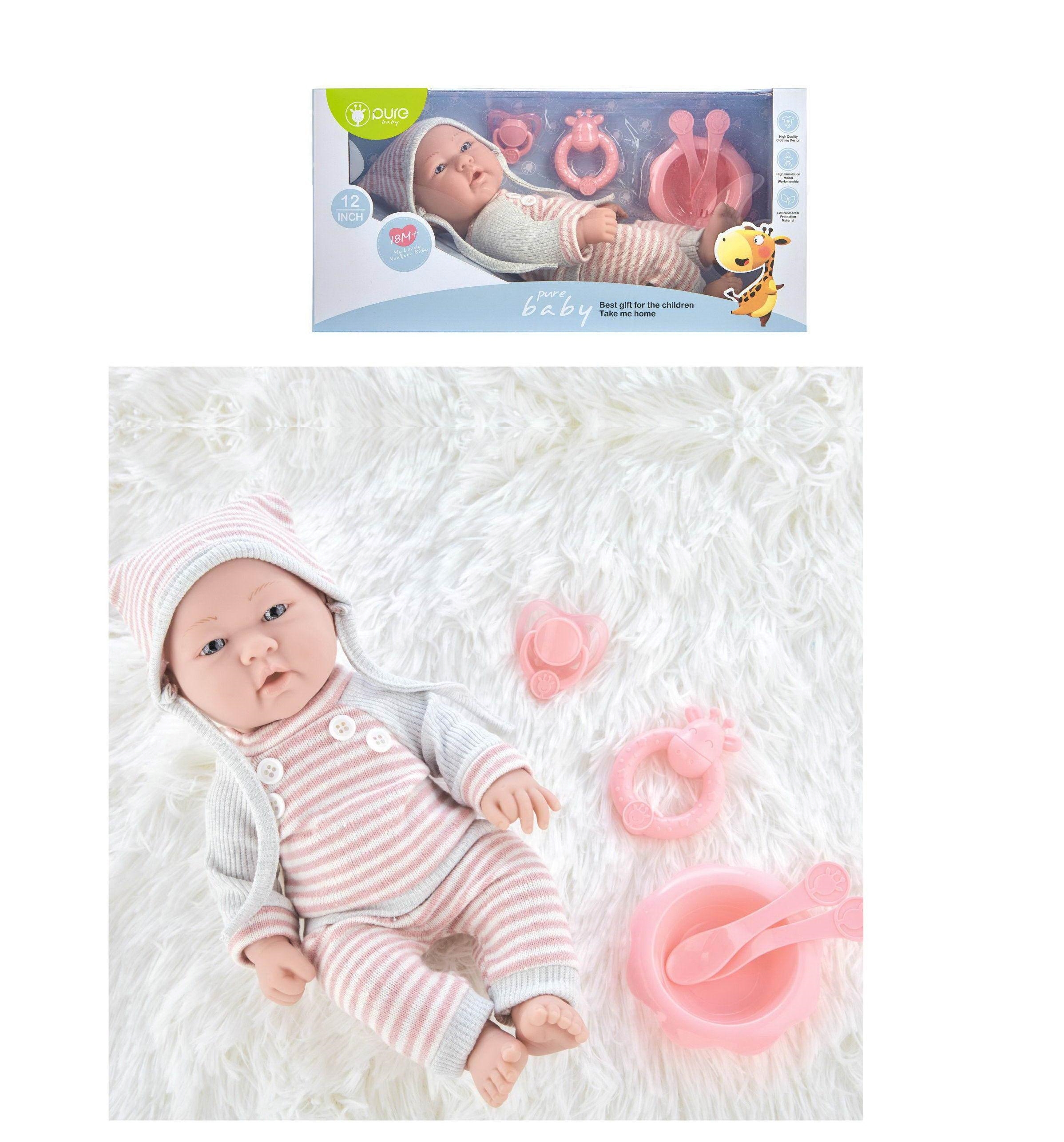 Кукла-пупс Junfa Pure Baby в вязаных вещичках 30 см WJ-22513 - фото 4