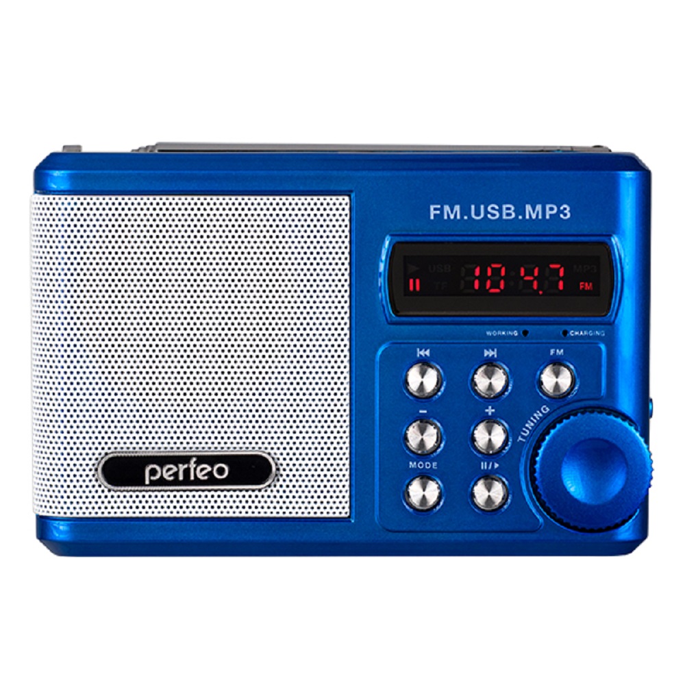 Радиоприемник Perfeo Sound Ranger УКВ+FM MP3 USB TF USB-audio BL-5C 1000mAh синий SV922BLU - фото 5