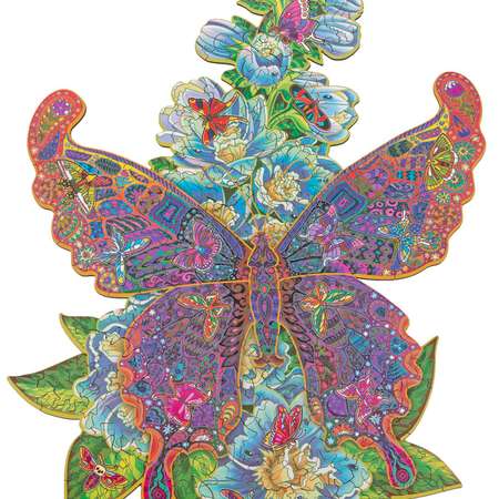 Пазл KiddieArt Бабочка на цветке 171 деталь W21011