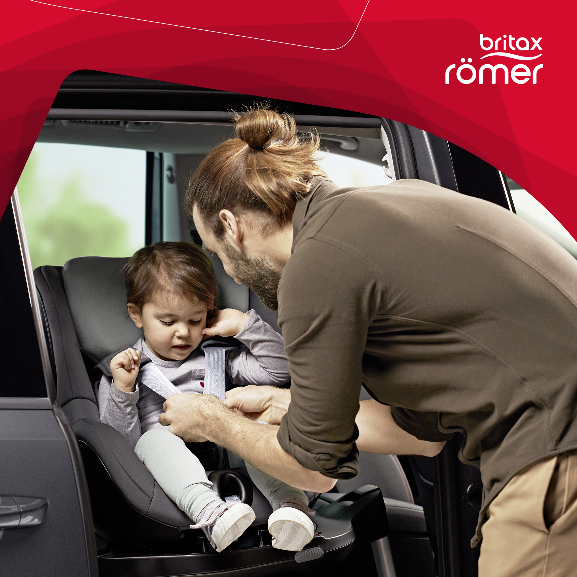 Автокресло Britax Roemer Dualfix M i-Size Burgundy Red Trendline - фото 16