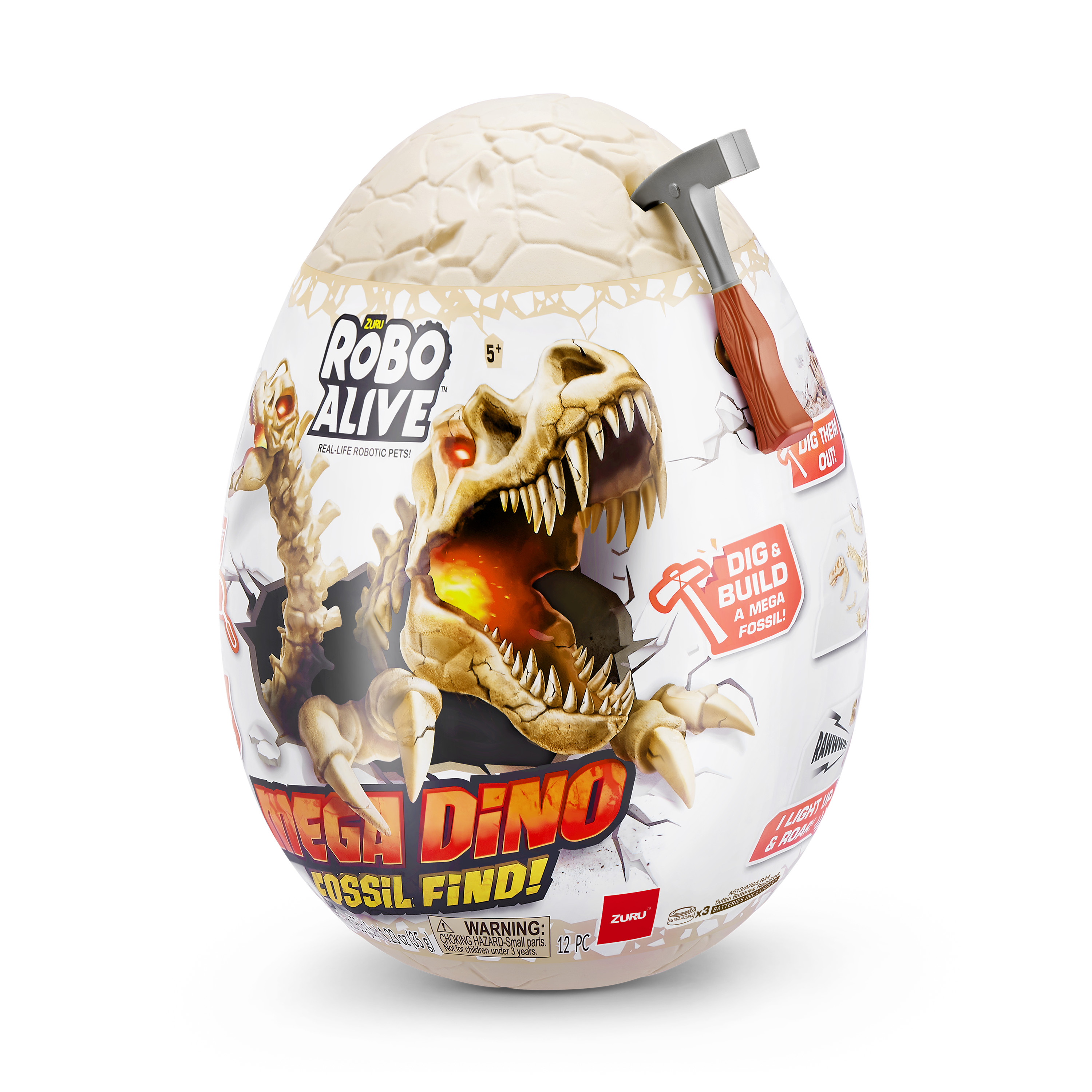 Набор игровой Zuru Robo Alive Mega Dino Fossil Find Яйцо в непрозрачной упаковке (Сюрприз) 71102 - фото 17
