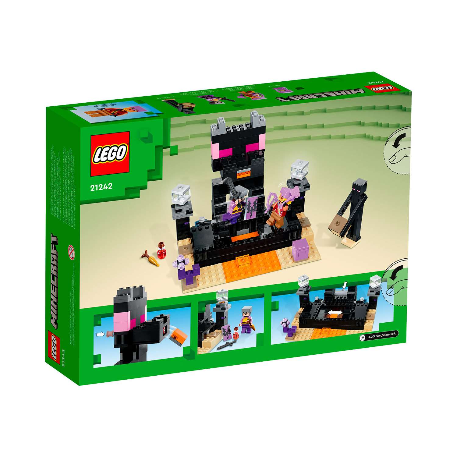 Конструктор детский LEGO Minecraft Финальная арена 21242 - фото 9