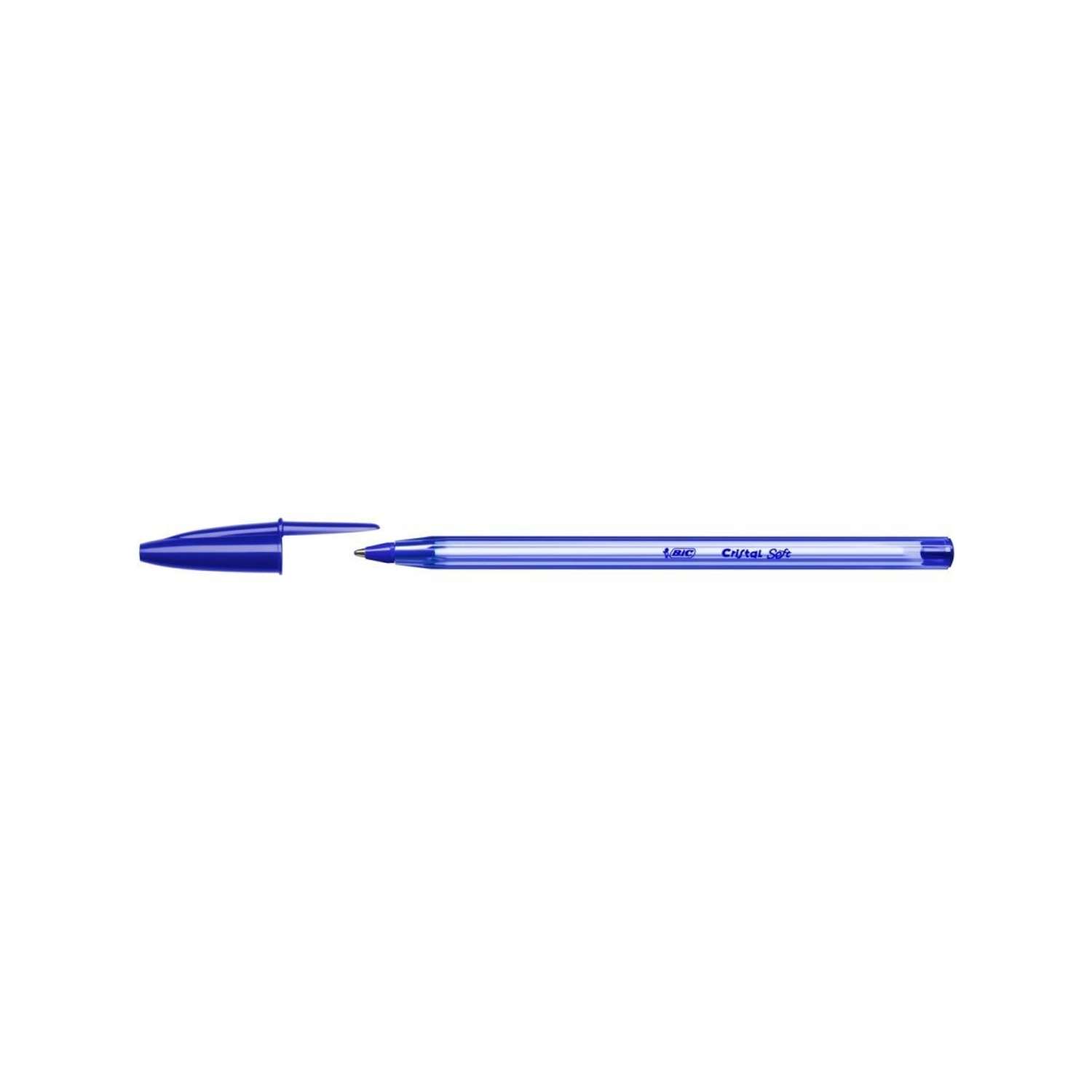 Ручка шариковая BIC Cristal Soft синий 50 шт - фото 3