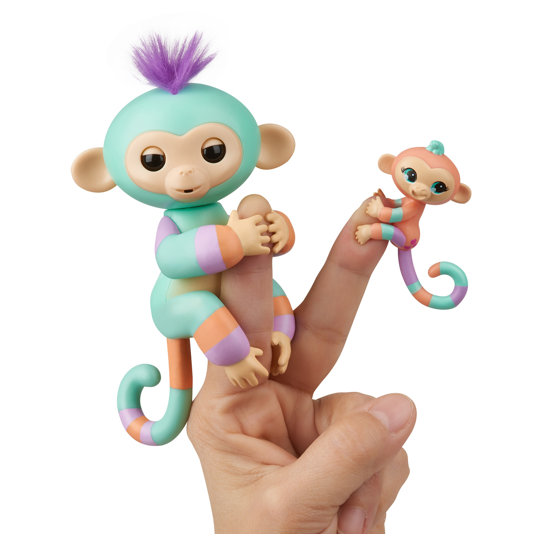 Игрушка Fingerlings Обезьянка Денни с малышом интерактивная 3544 - фото 4