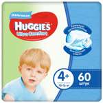 Подгузники для мальчиков Huggies Ultra Comfort 4+ 10-16кг 60шт