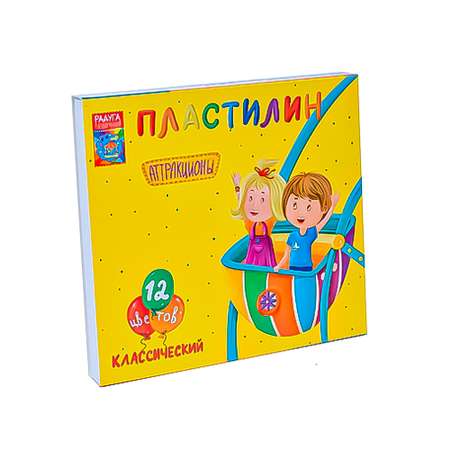 Пластилин классический Madliani 12 цветов, 240 г со стеком