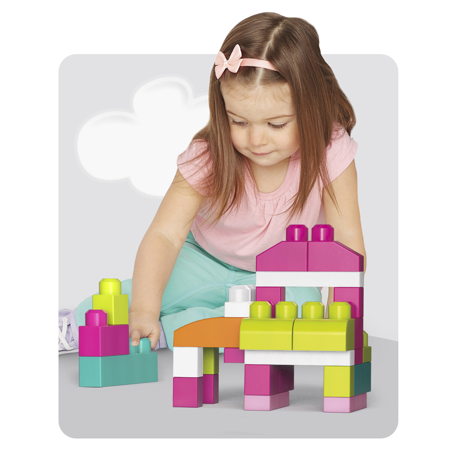 Конструктор Mega Bloks First Builders 60деталей в ассортименте DCH54/DCH55/CYP67 - фото 20