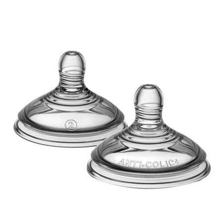 Соска силиконовая Tommee tippee для бутылочки Advanced Anti-Colic средний поток 2шт