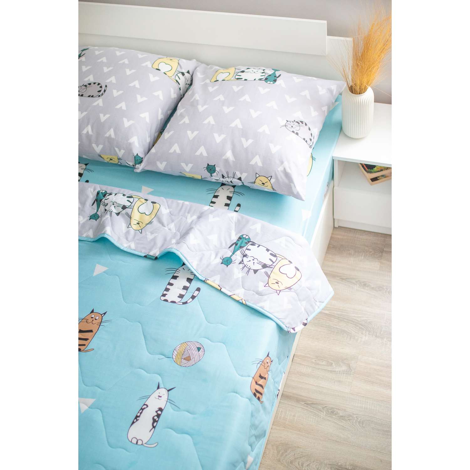 Комплект постельного белья SELENA Ангел Лакки 1.5-спальный поплин наволочка 70х70 см с одеялом - фото 2