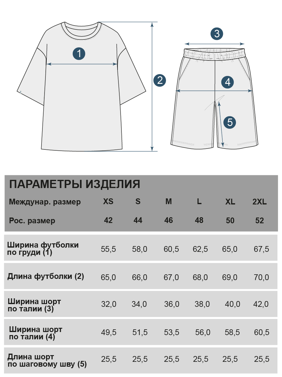 Футболка и шорты Frutto Rosso FRWS4C13/Сине-зеленый - фото 10