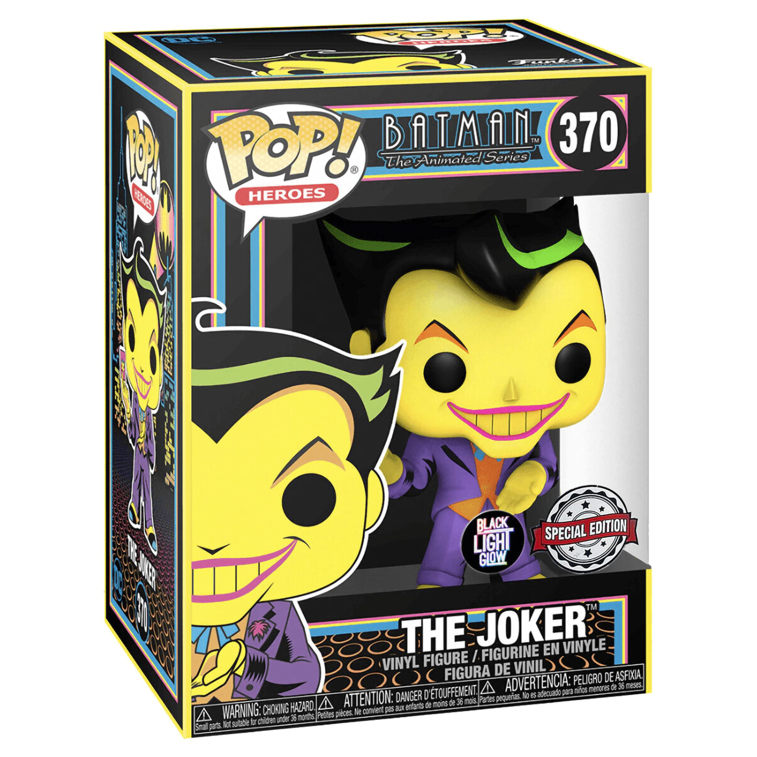 Фигурка Funko POP! Heroes DC Batman Animated Series Black Light Joker 51723 - фото 2
