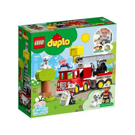 Конструктор LEGO DUPLO Пожарная машина с мигалкой 10969