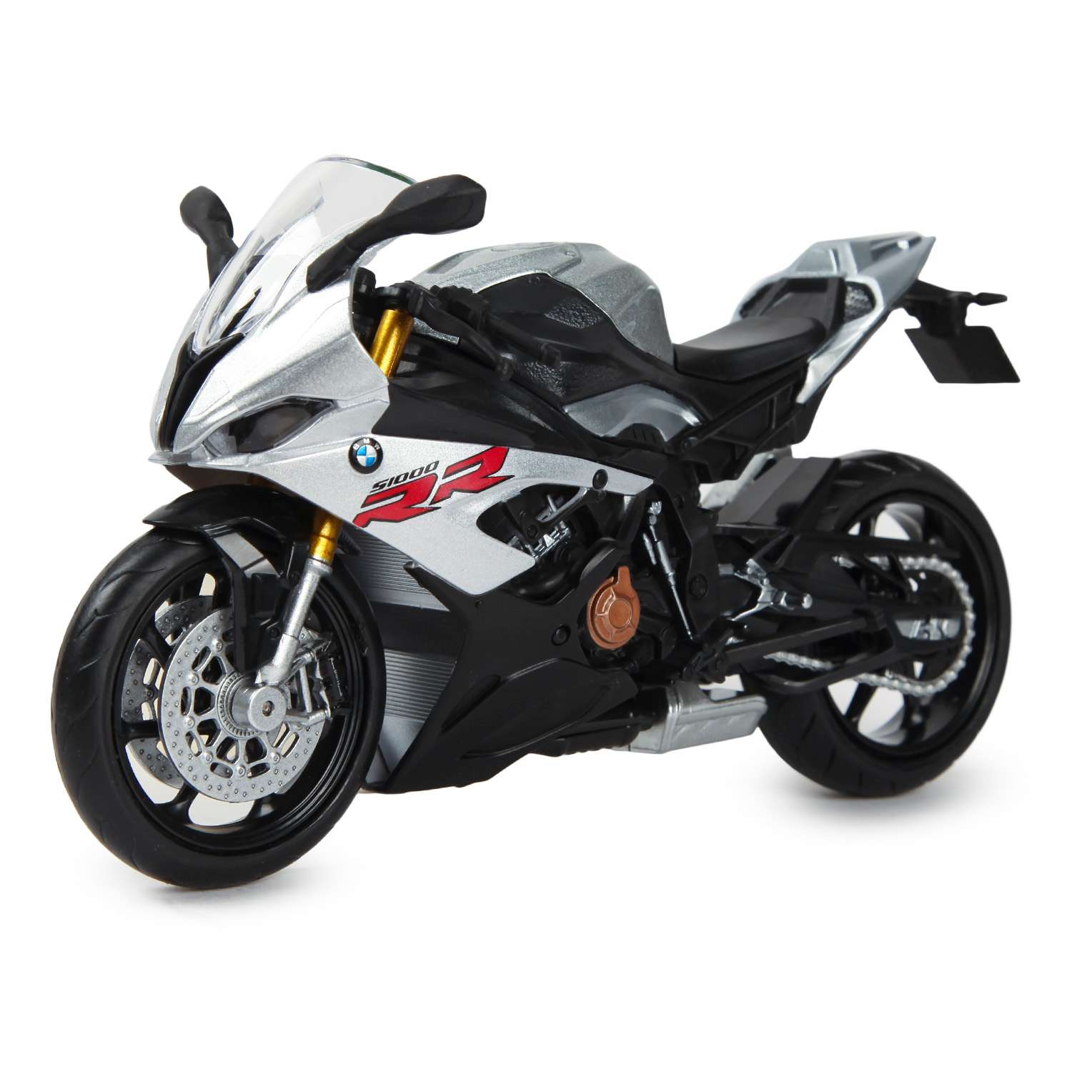 Мотоцикл Mobicaro BMW S1000RR 1:12 без механизмов красный 644101 - фото 1