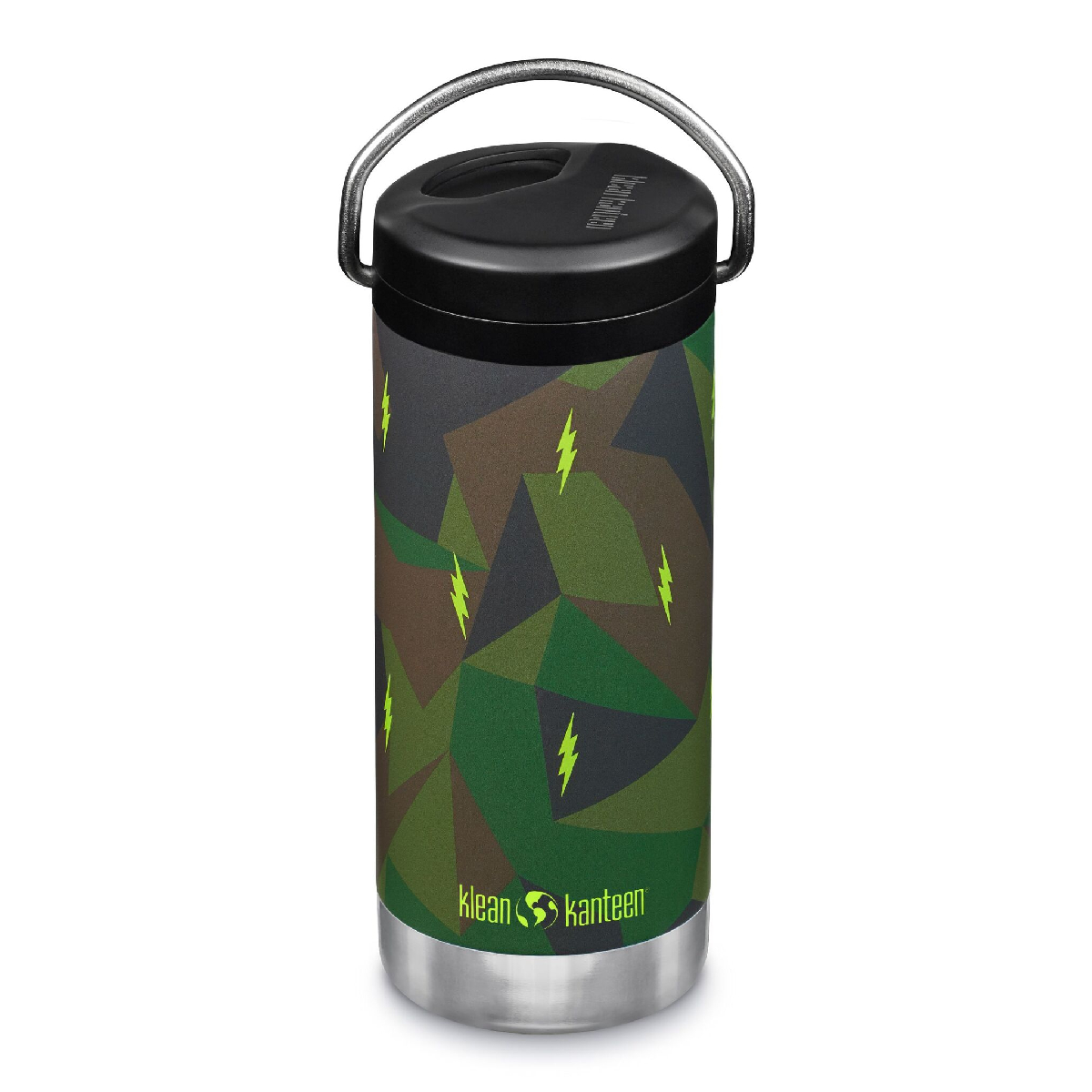 Термокружка Klean Kanteen TKWide Twist Cap 12oz 355 мл Electric Camo - фото 3