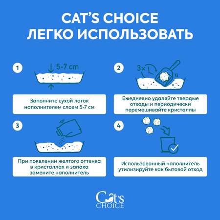 Наполнитель Cats Choice 10 л силикагелевый