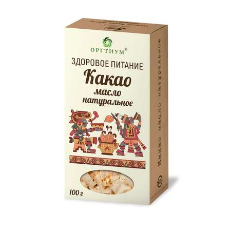 Какао-масло Оргтиум натуральное 100 г