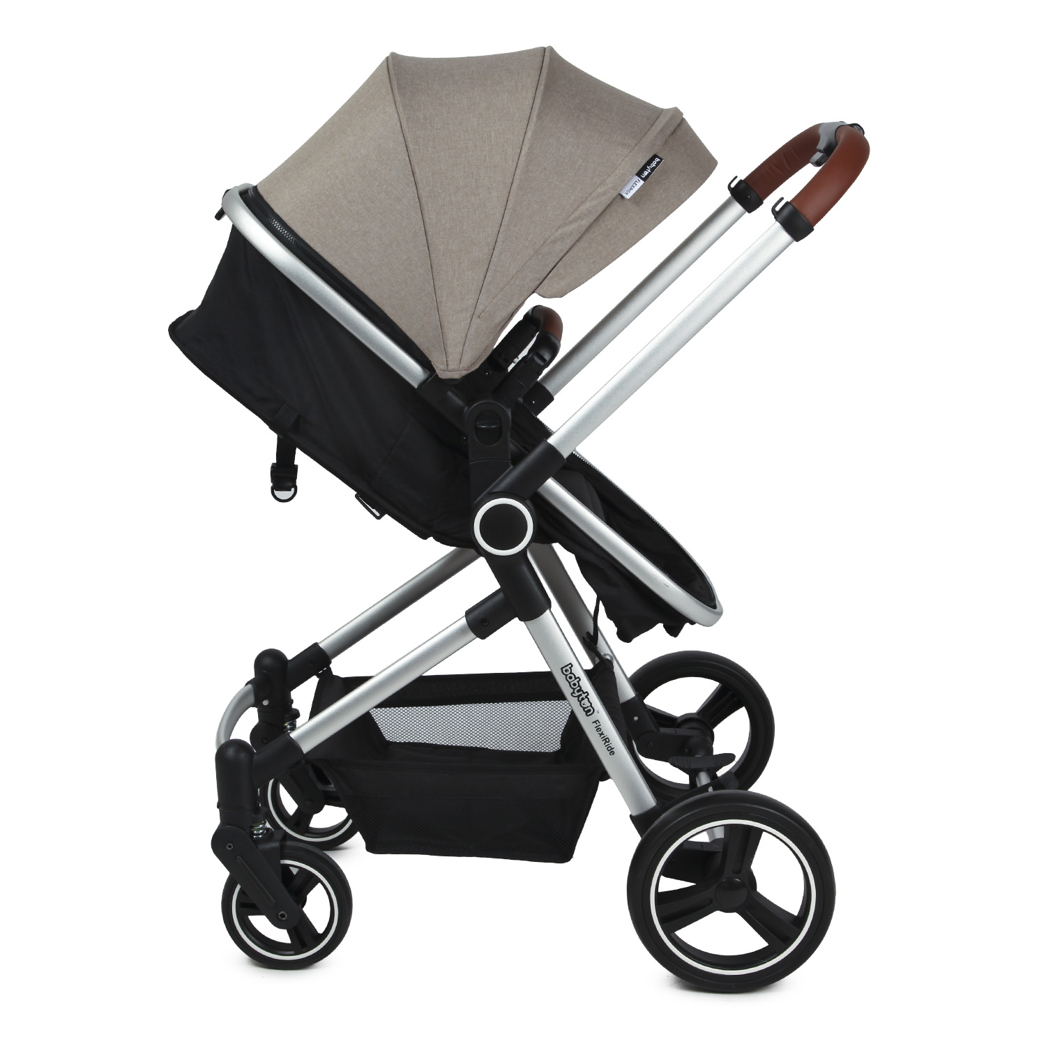 Коляска-трансформер Babyton FlexiRide Black beige - фото 15