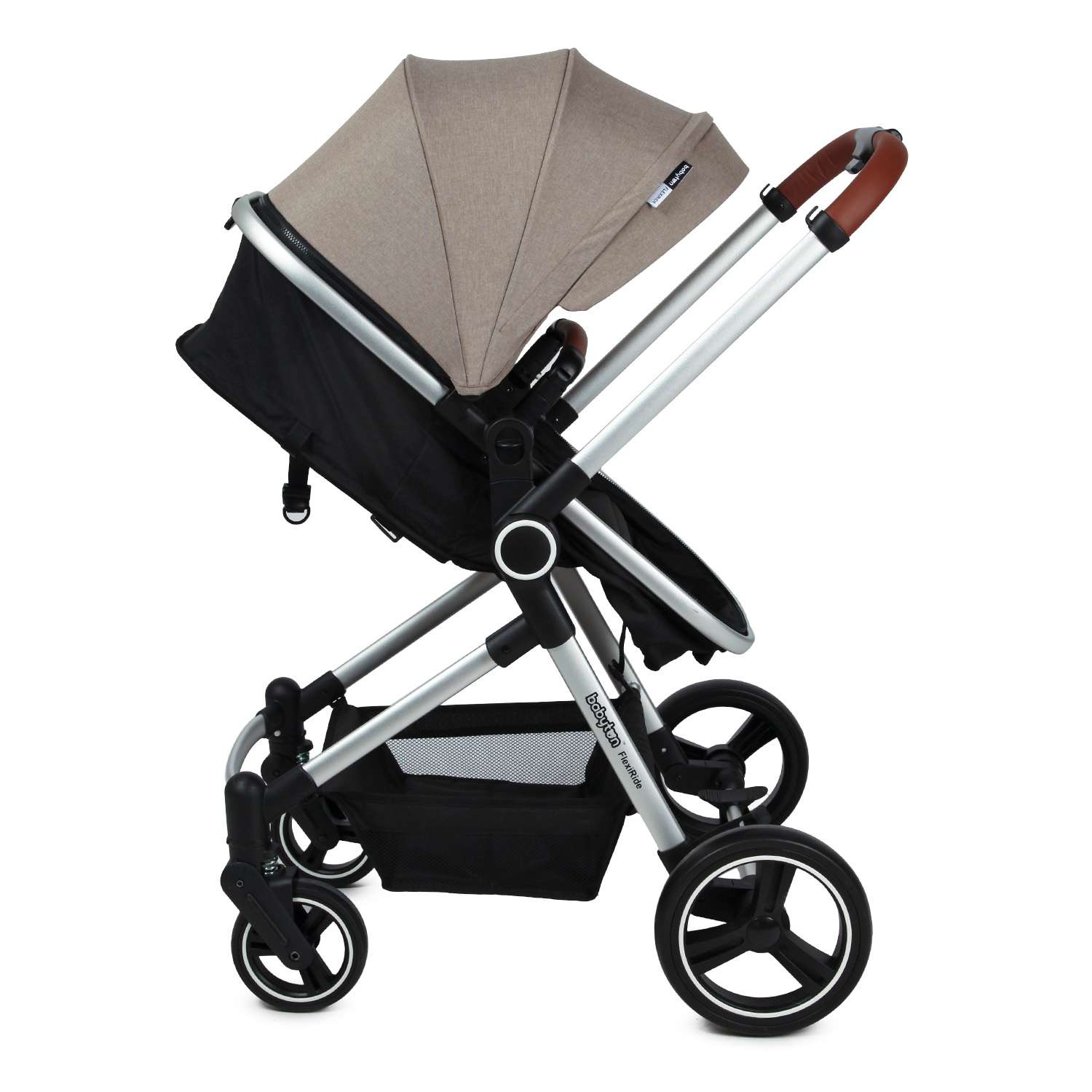 Коляска-трансформер Babyton FlexiRide Black beige - фото 14