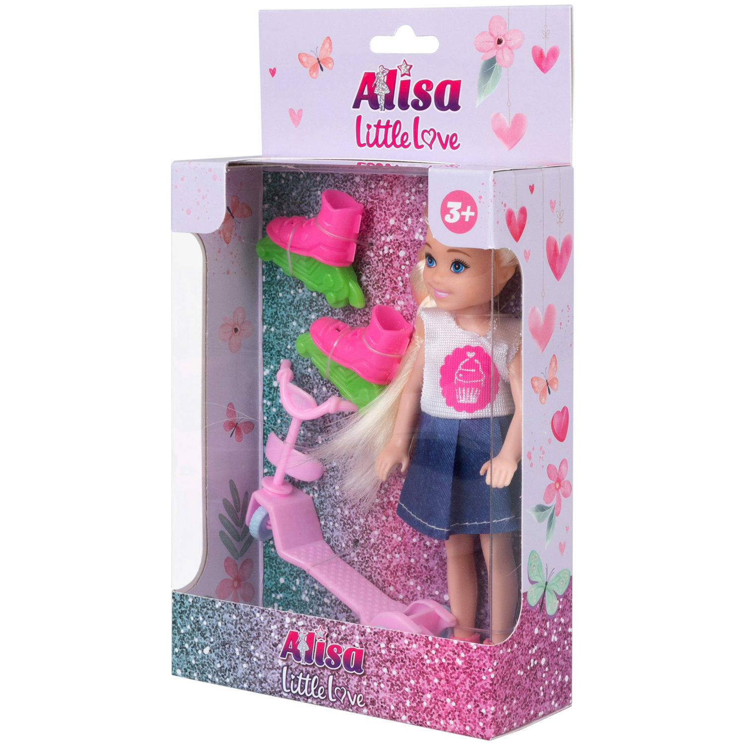 Кукла детская 1TOY Alisa Little Love блондинка с косичками маленькая мини 14 см Т24370 - фото 6