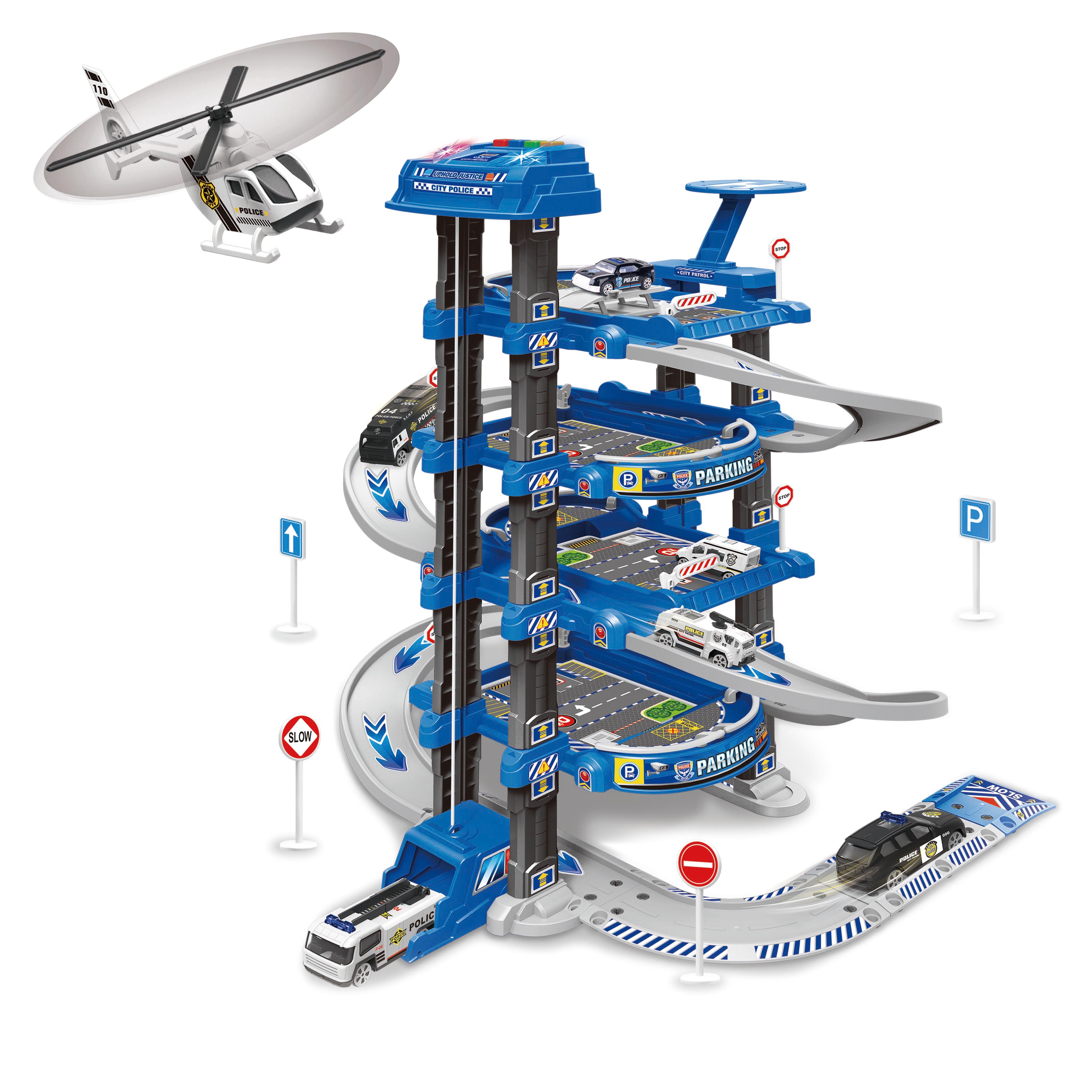Набор игровой Mobicaro Полицейская многоуровневая парковка 5уровней  ZY1234701