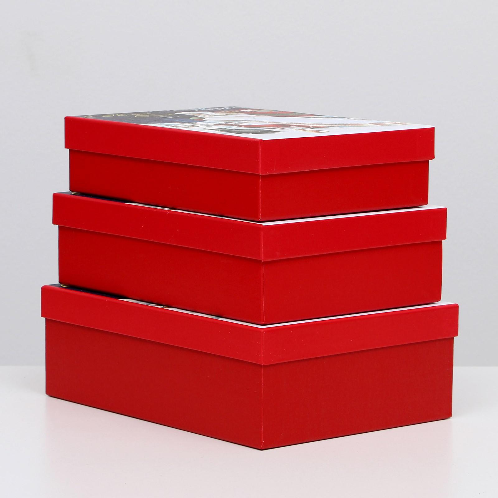 Набор Sima-Land коробок 3 в 1«Подарки» 21×29×9 18×26×6 см - фото 2
