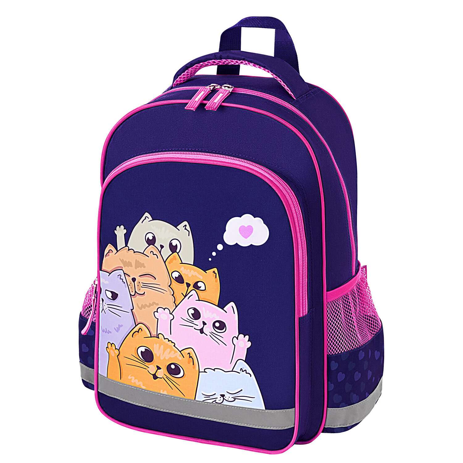 Рюкзак школьный Пифагор для девочки детский в 1 класс - фото 12