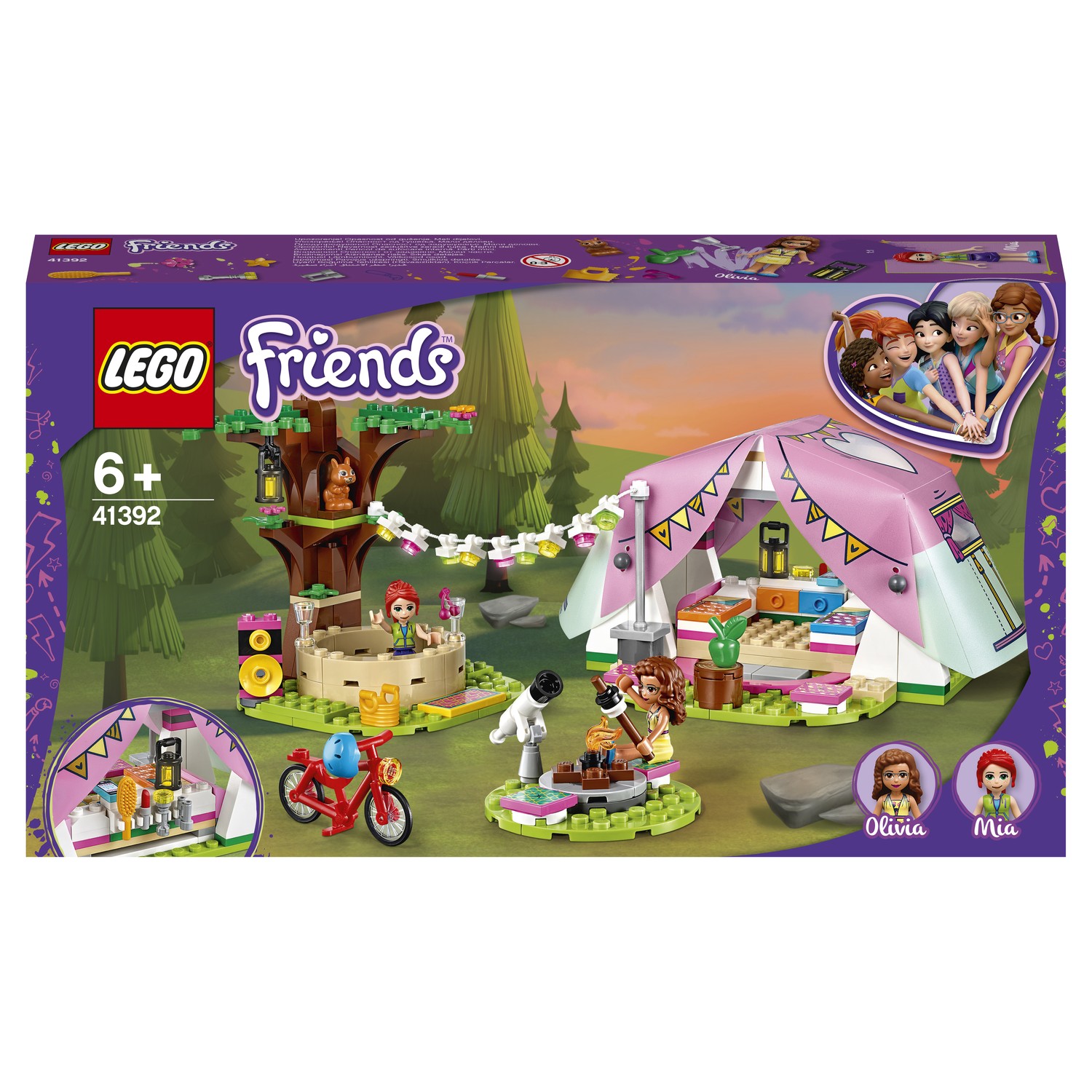 Конструктор LEGO Friends Роскошный отдых на природе 41392 купить по цене  1499 ₽ в интернет-магазине Детский мир