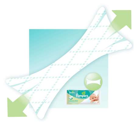 Салфетки Pampers Natural Clean влажные 64шт