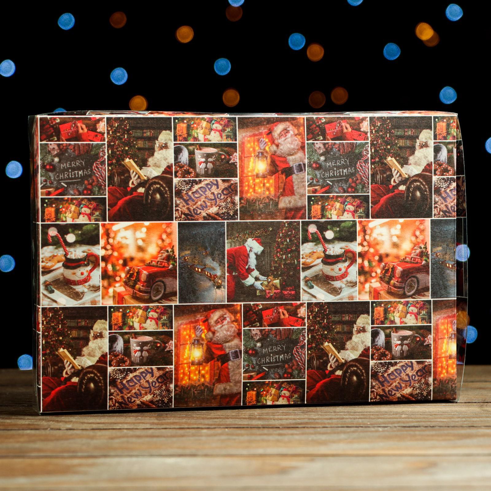 Коробочка Sima-Land для печенья«Санта» 22×15×3 см. 1 шт. - фото 6