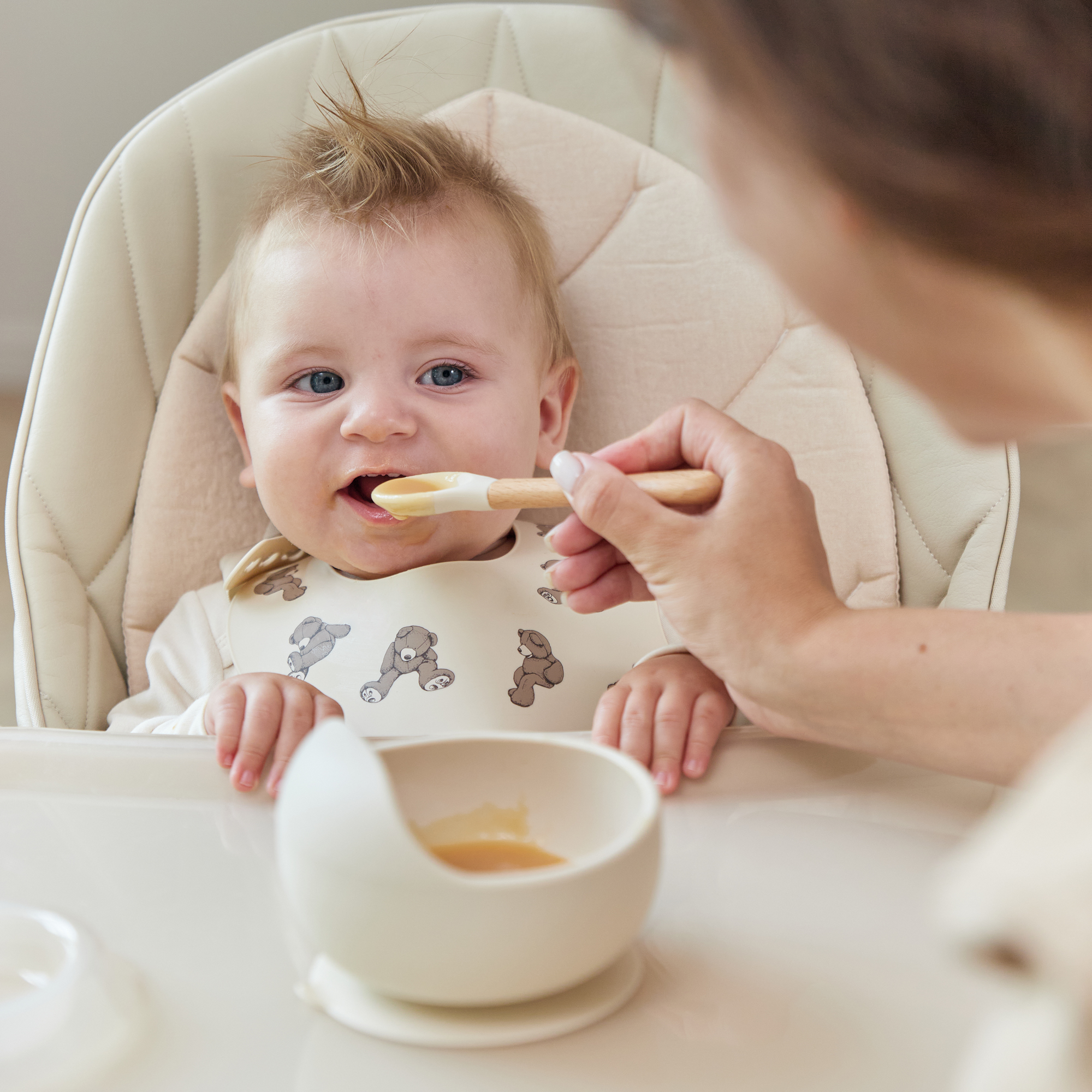 Набор посуды для детей Happy Baby миска на присоске и ложка - фото 12