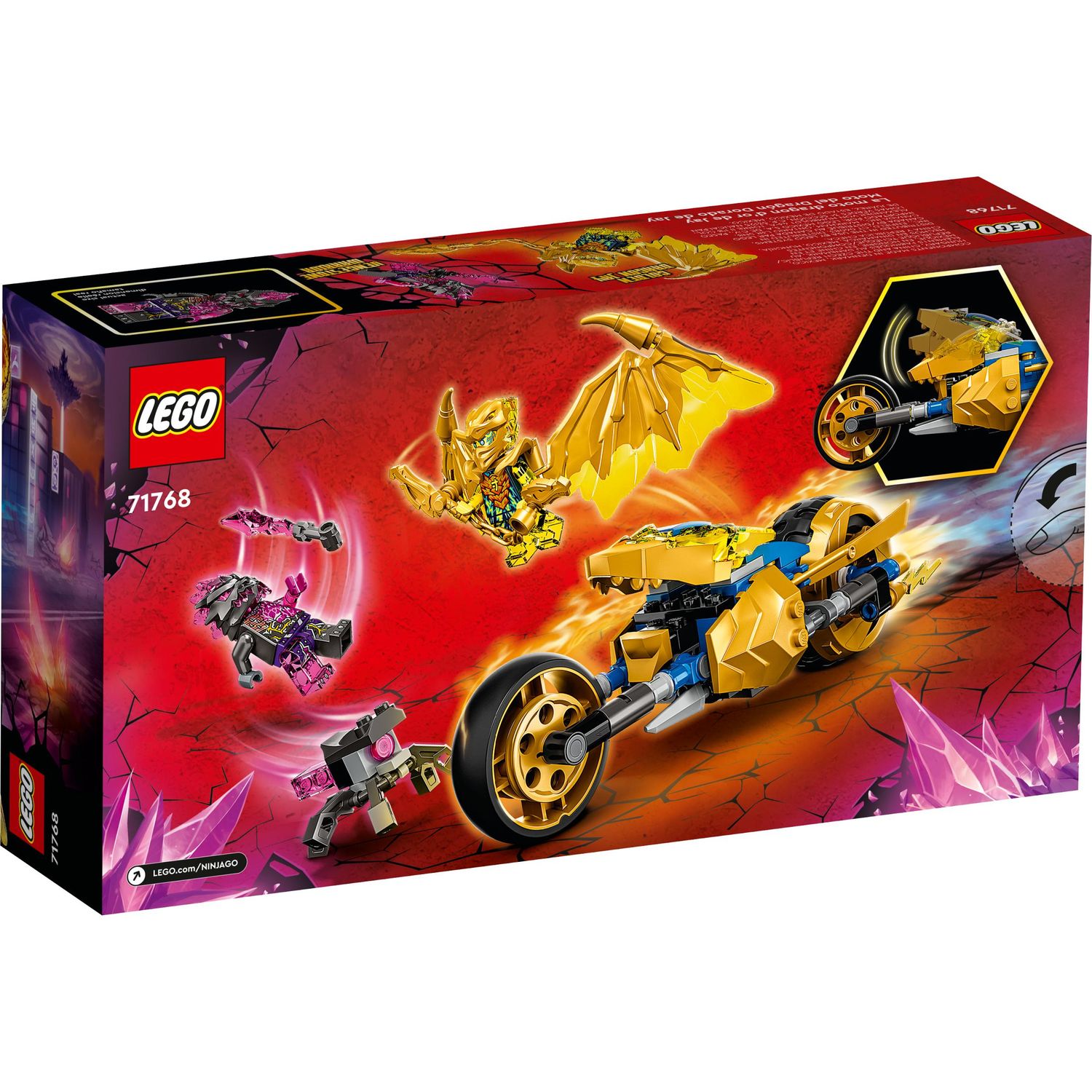 Конструктор LEGO Ninjago Мотоцикл Джея Золотой дракон 71768 - фото 6