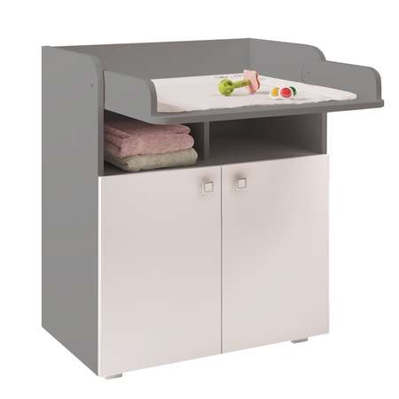 Комод Polini kids Simple 1270 Серый-Белый