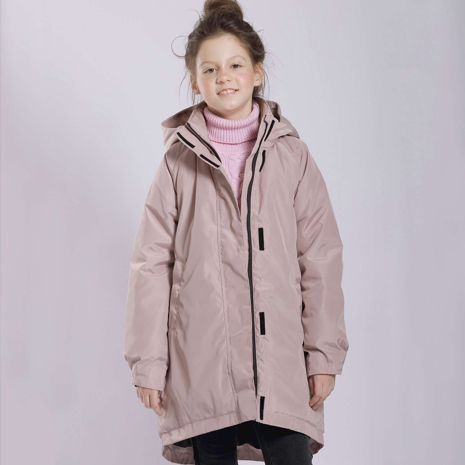 Пальто Orso Bianco OB41027-12_розово-бежевый - фото 2