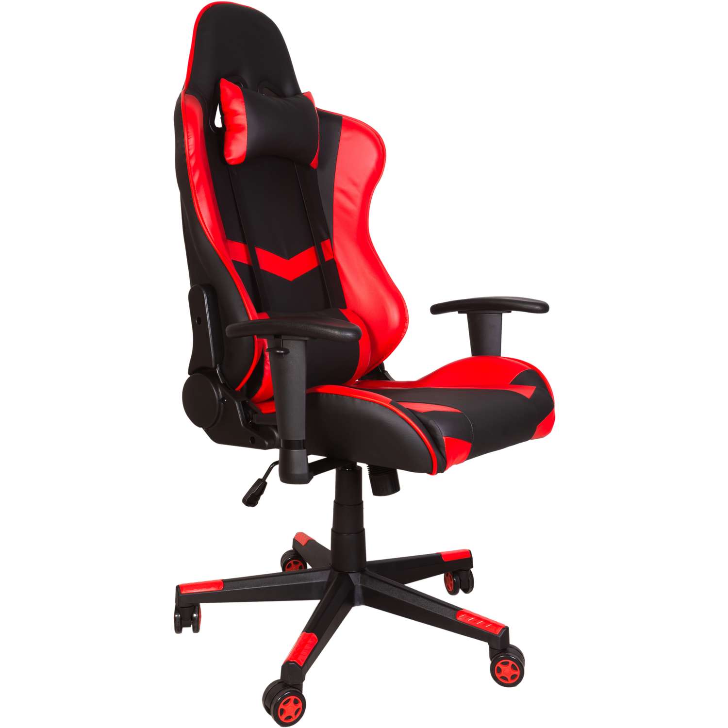 Компьютерное кресло игровое GRAMBER черно-красный экокожа - фото 2