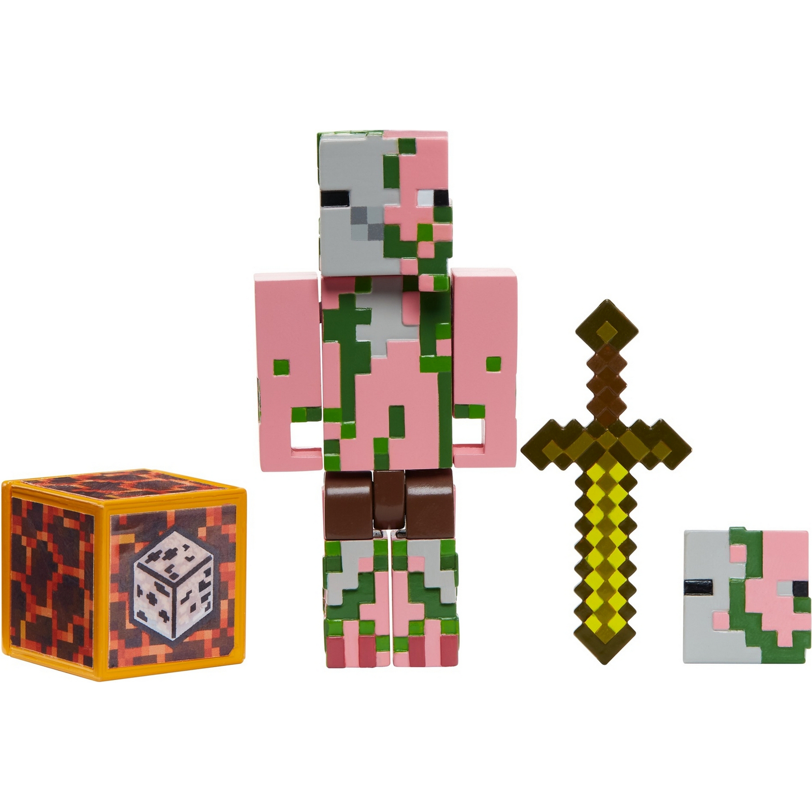 Фигурка Minecraft Зомби-свиночеловек с аксессуарами GLC69 - фото 1