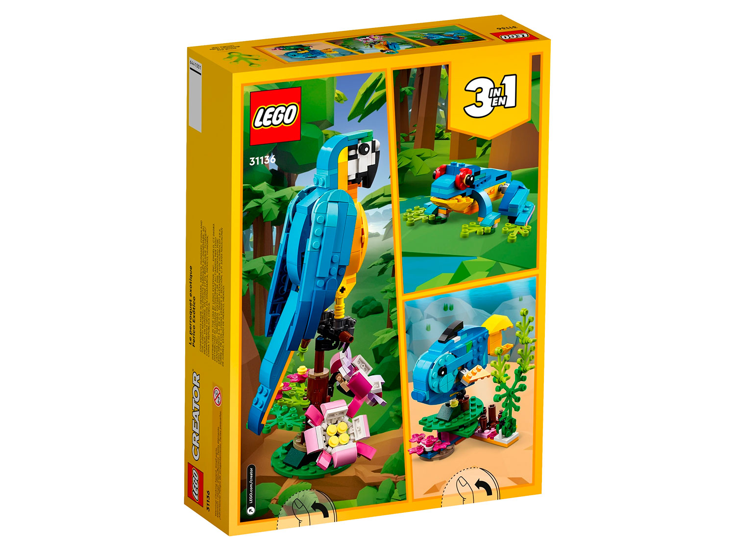 Конструктор детский LEGO Creator 3-in-1 Экзотический попугай 31136 - фото 12