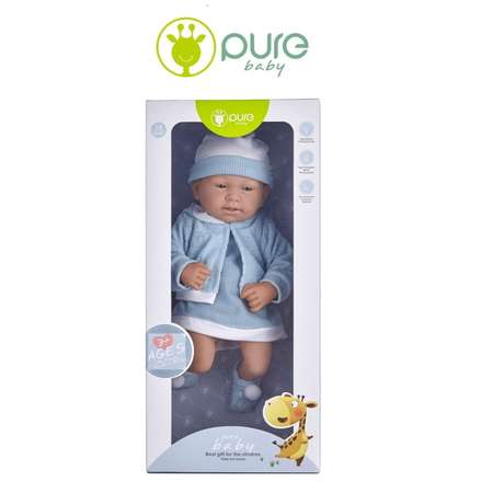 Кукла-пупс Junfa Pure Baby 35 см в кофточке и платье