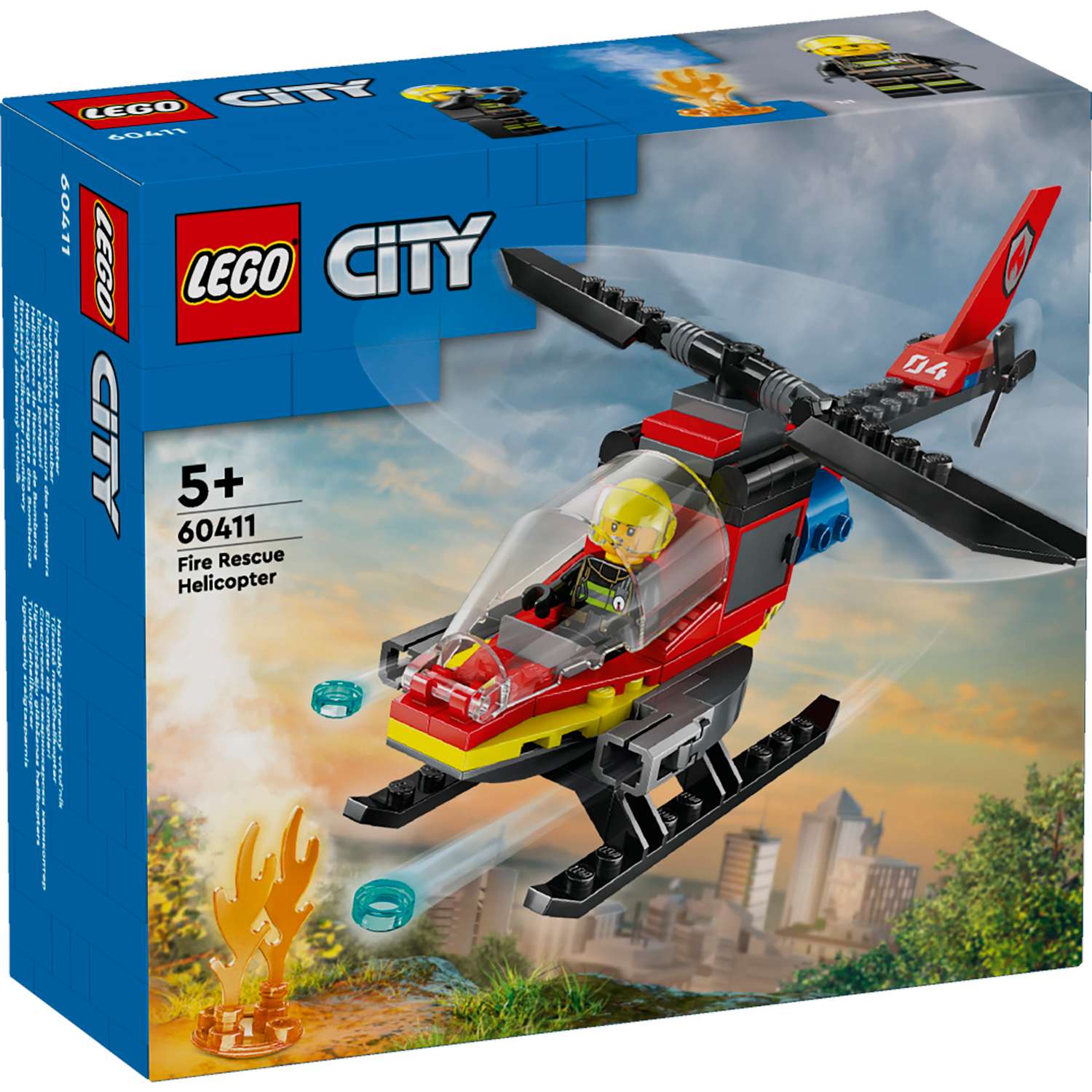 Конструктор LEGO City Пожарно-спасательный вертолет 60411 - фото 2