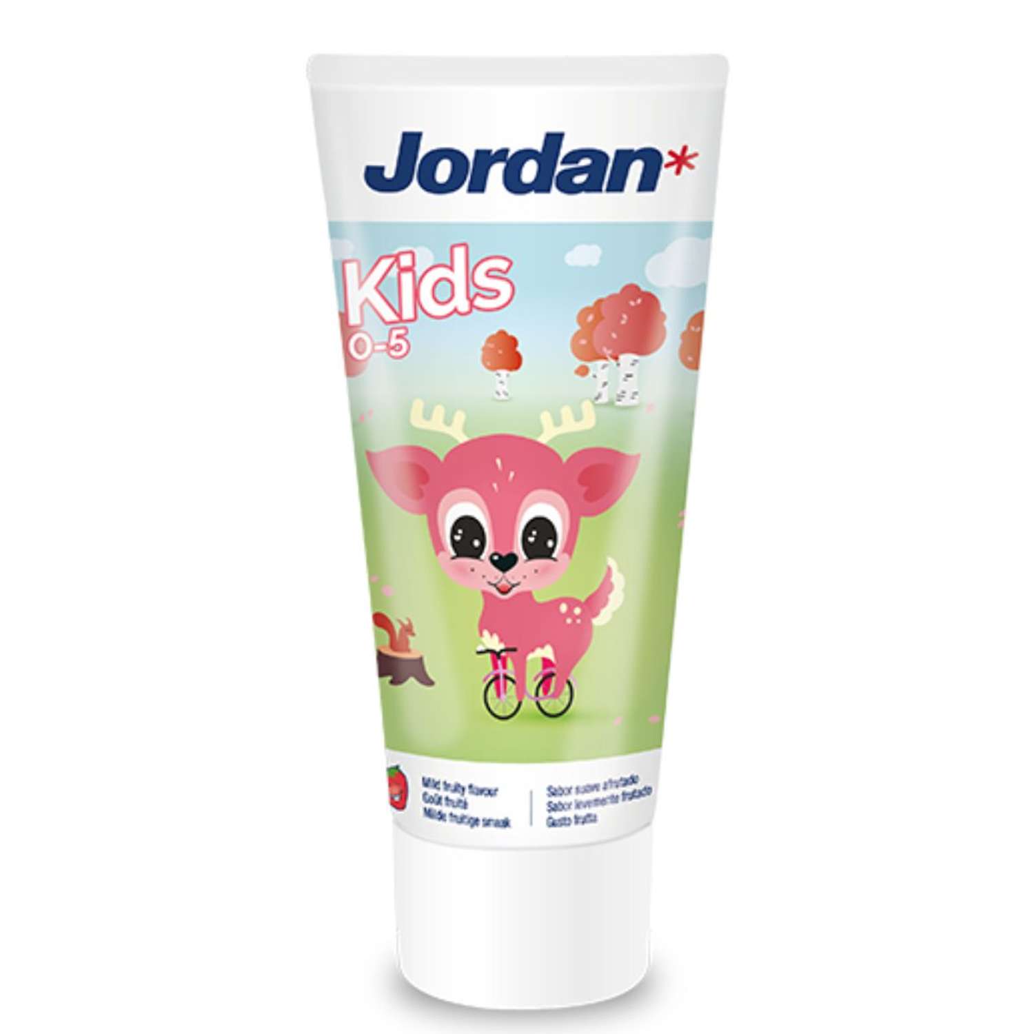 Детская зубная паста JORDAN Kids 0-5 с фтором и нежным фруктовым вкусом - фото 1