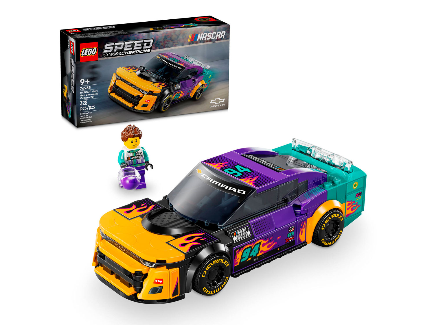 Конструктор LEGO Speed champions Nascar next gen chevrolet camaro ZL1 - фото 2