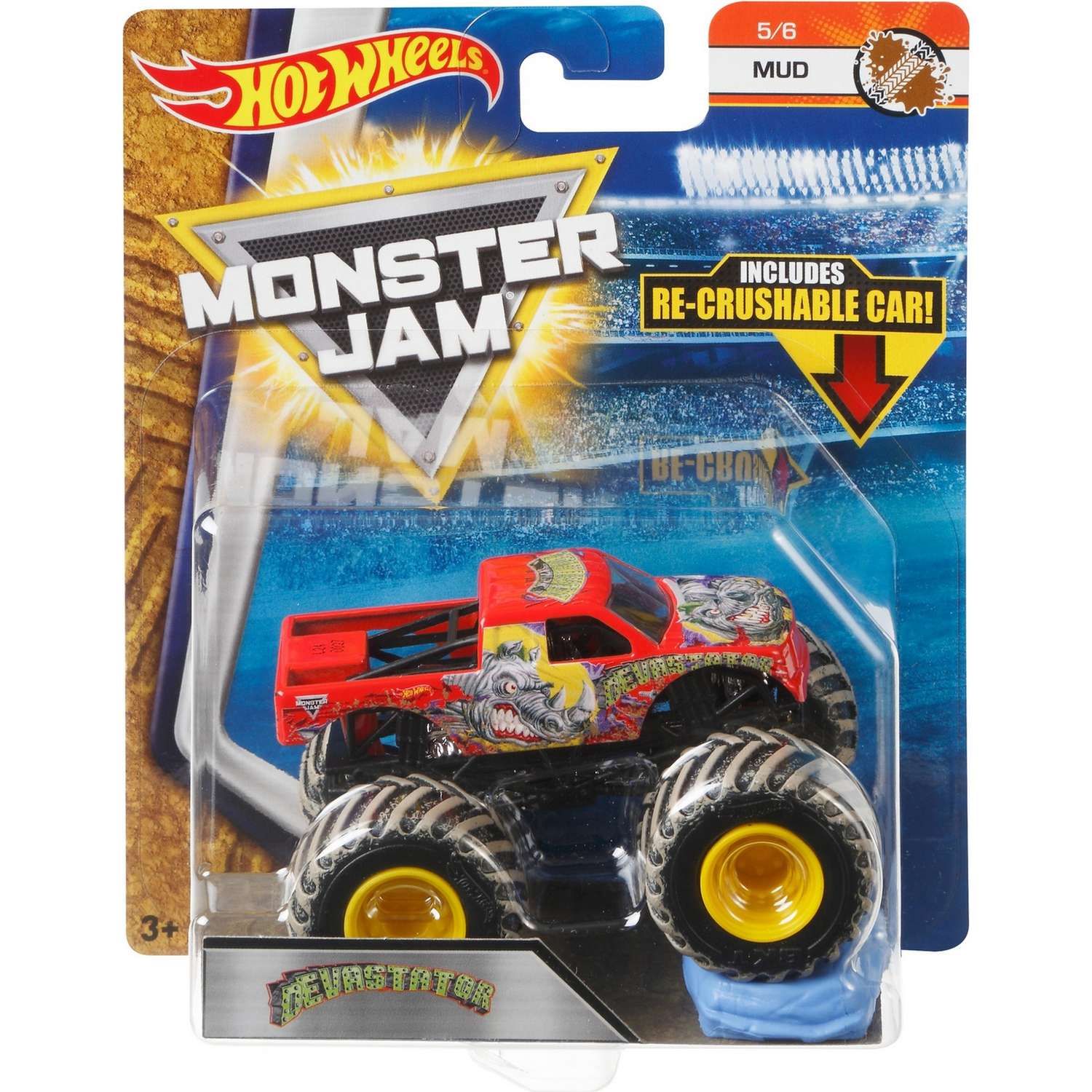 Машина Hot Wheels Monster Jam 1:64 Опустошитель FLX48 21572 - фото 2