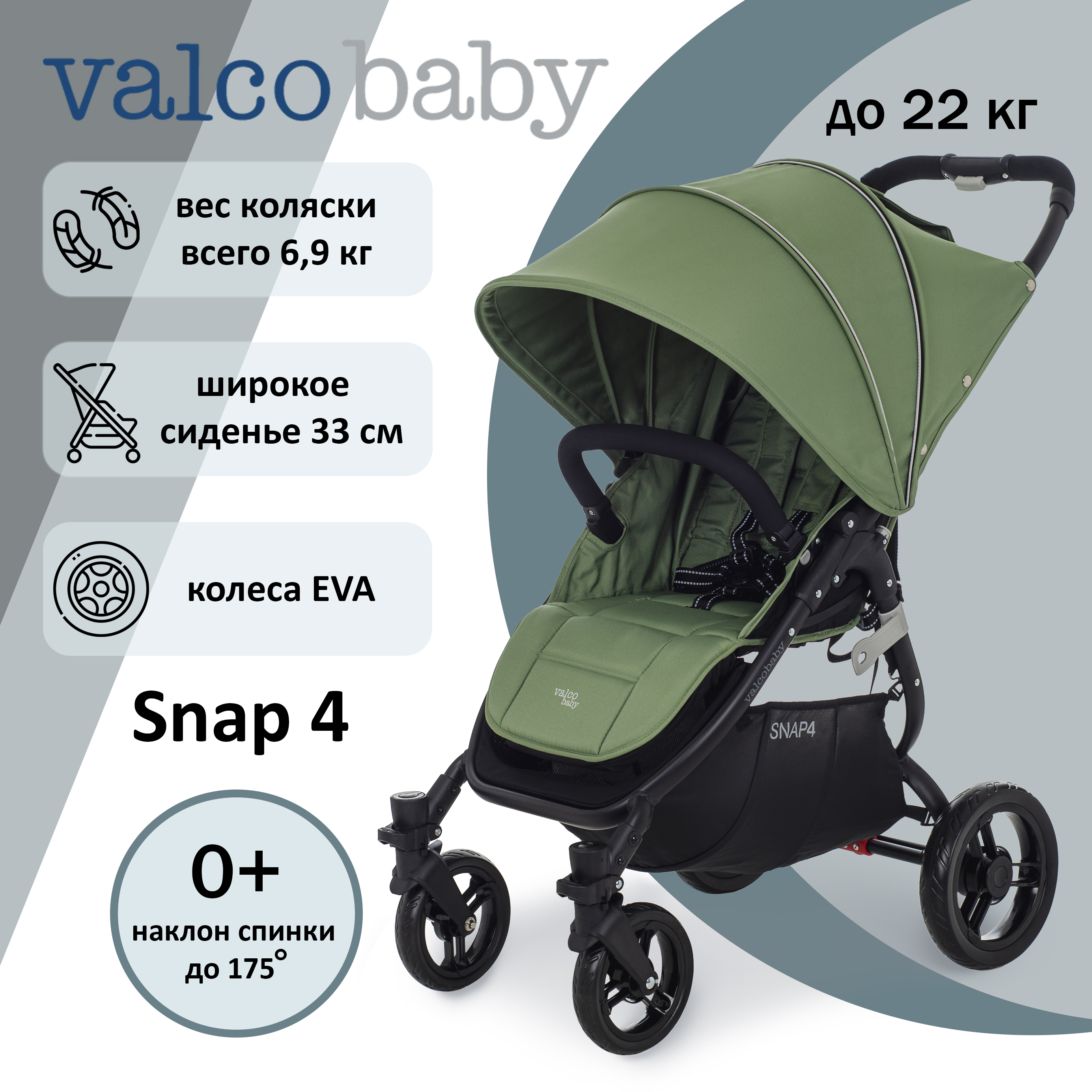 Прогулочная коляска Valco Baby Snap 4 Forest - фото 2