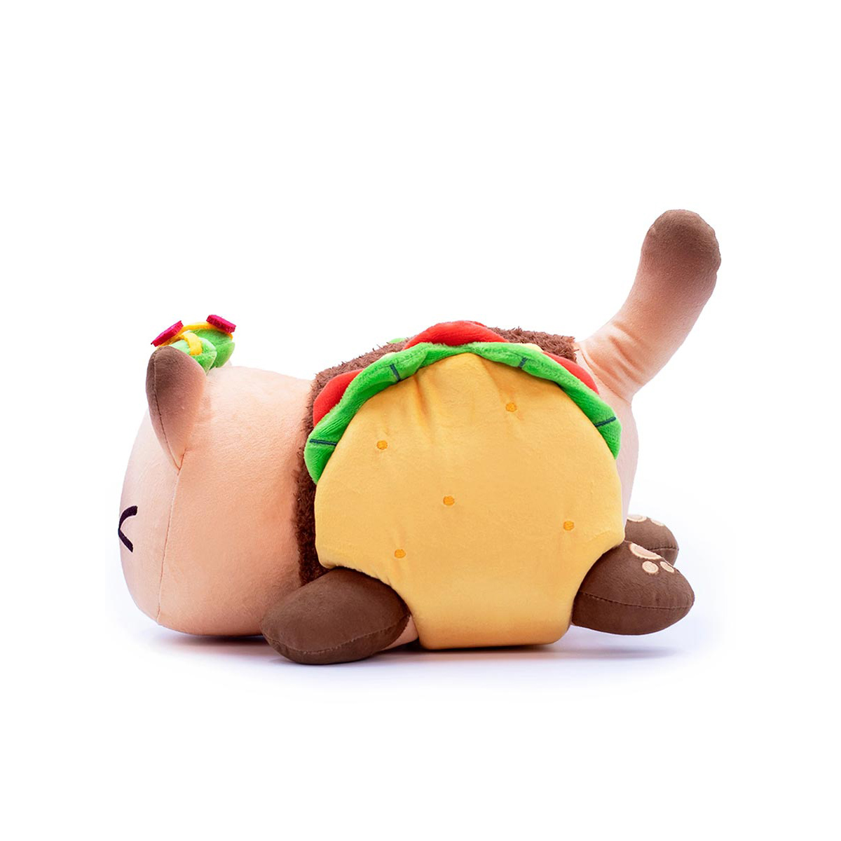 Мягкая игрушка-подушка Михи-Михи кот Бутерброд Taco Cat 25 см - фото 3