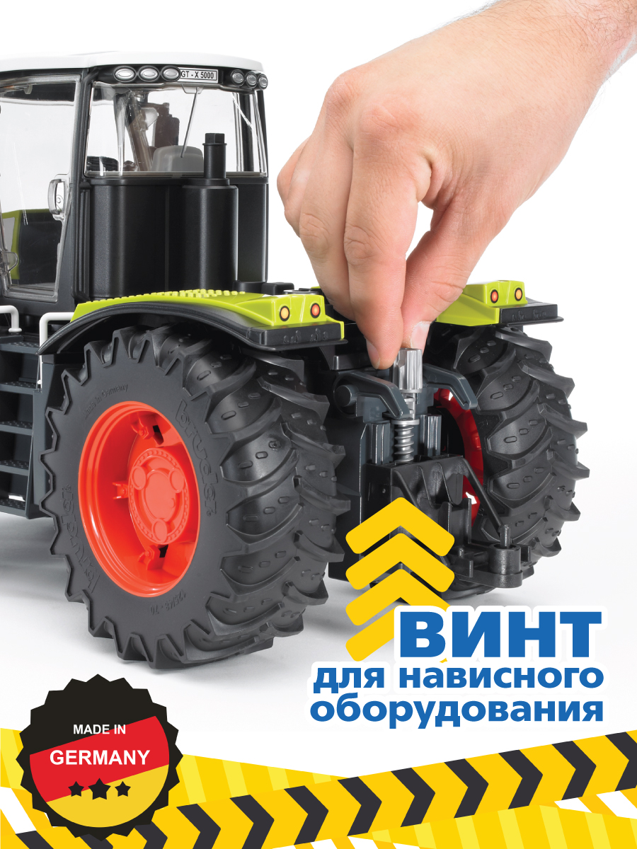 Трактор Bruder Claas 1:16 без механизмов 03-015 - фото 10