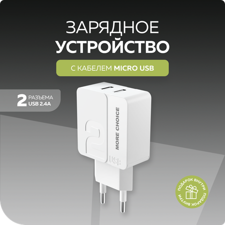 Сетевое зарядное устройство More Choice NC46m