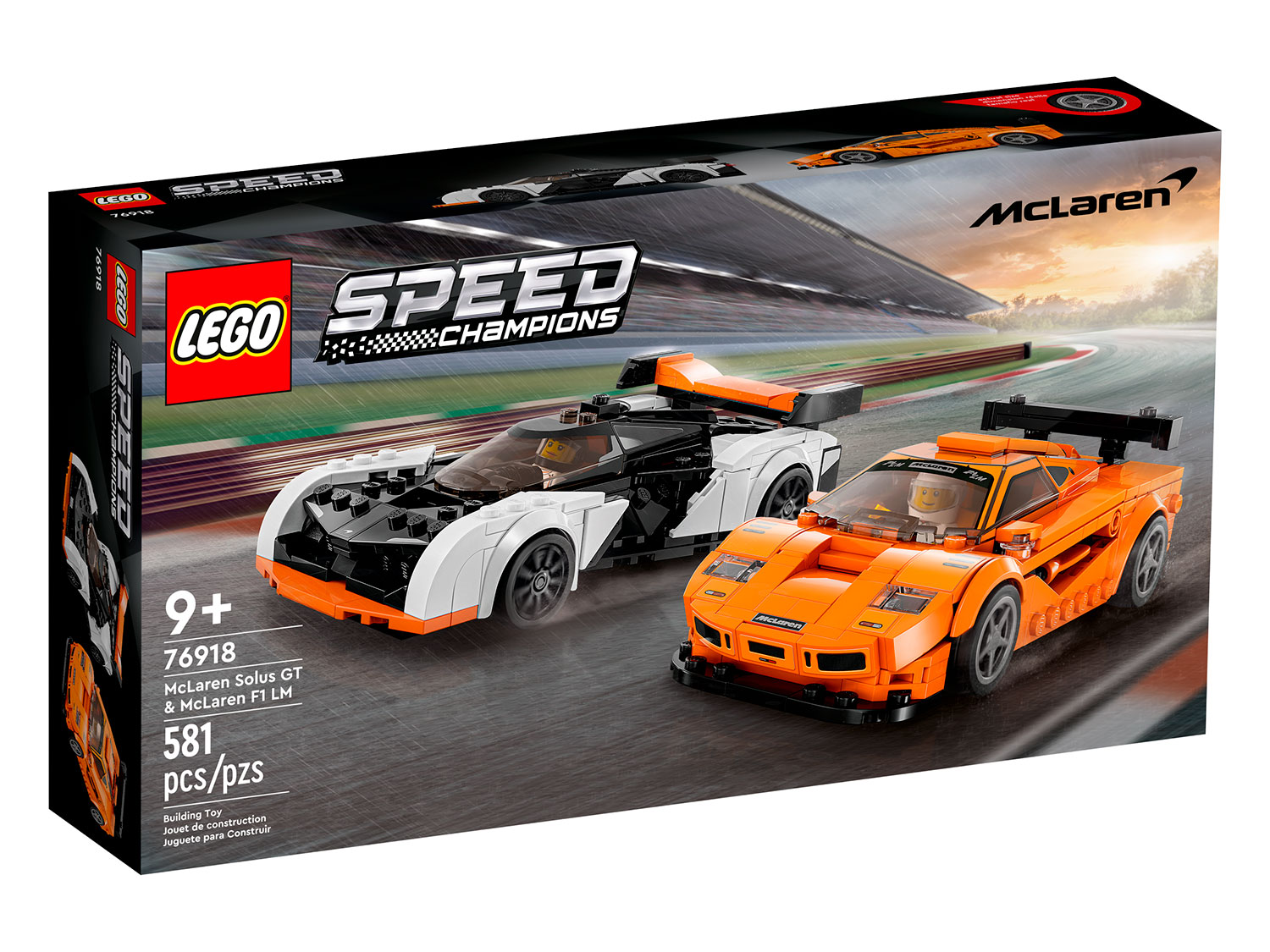 Конструктор детский LEGO Speed Champions Автомобили Solus GT и F1 LM 76918 - фото 10