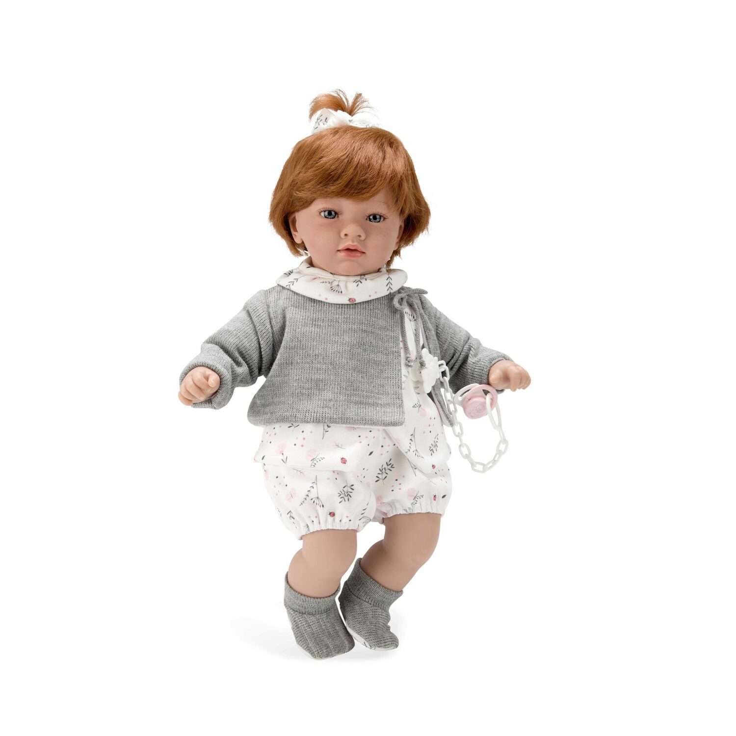 Кукла Arias Elegance aria 45 см в серой одежде Т22080 - фото 1