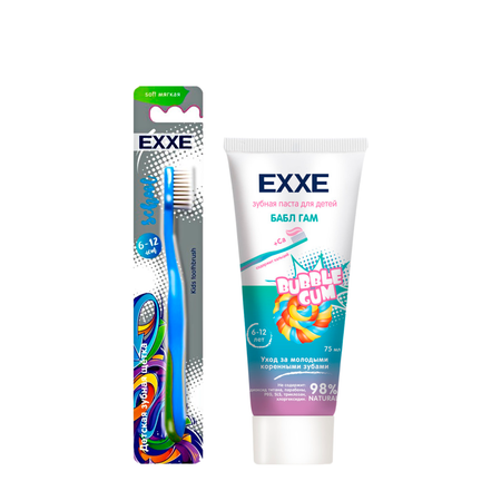 Детский набор для полости рта EXXE Baby Зубная паста + щетка