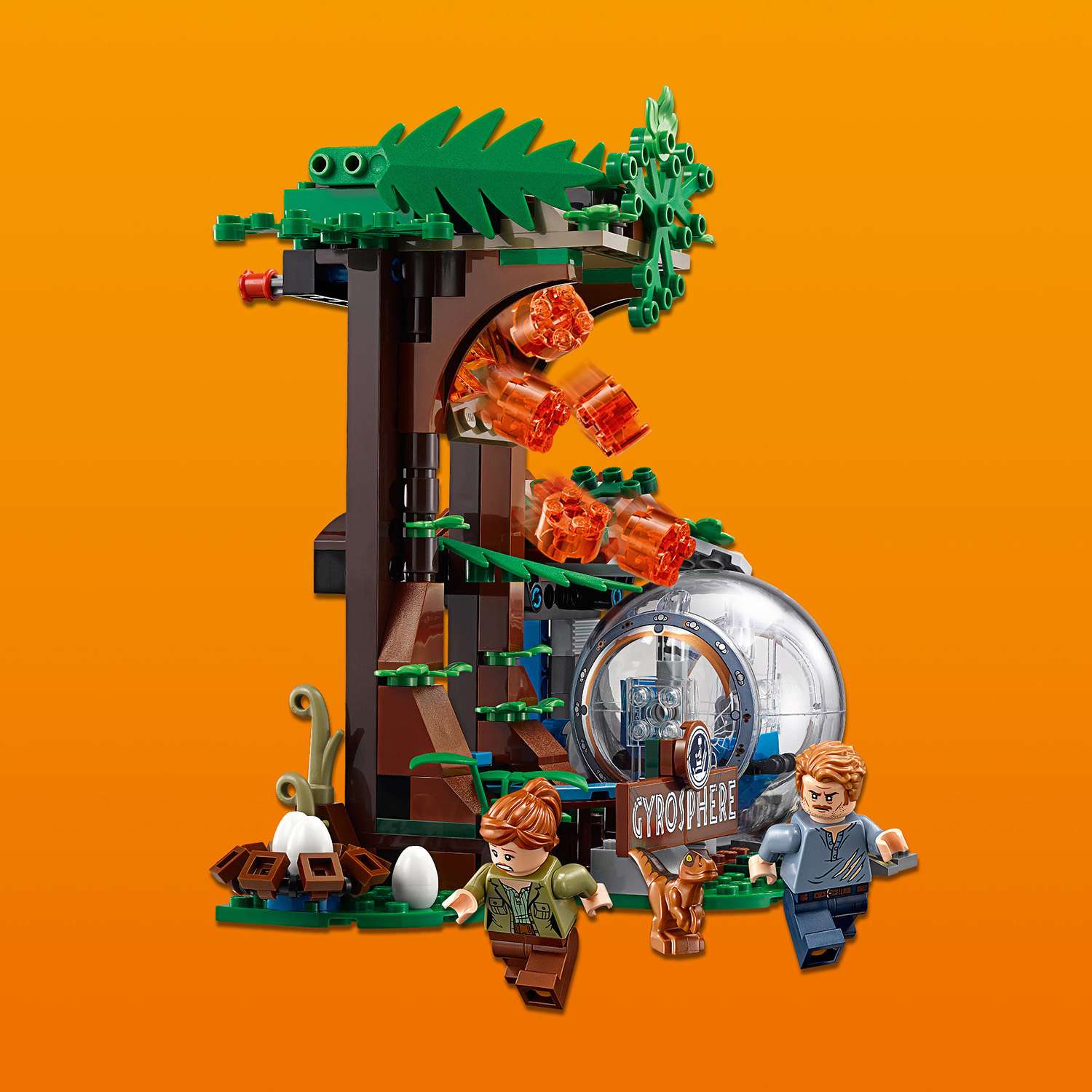 Конструктор LEGO Jurassic World Побег в гиросфере от карнотавра 75929 - фото 7