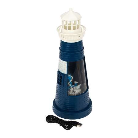 Декоративный светильник-ночник NEON-NIGHT Маяк с эффектом снегопада и подсветкой